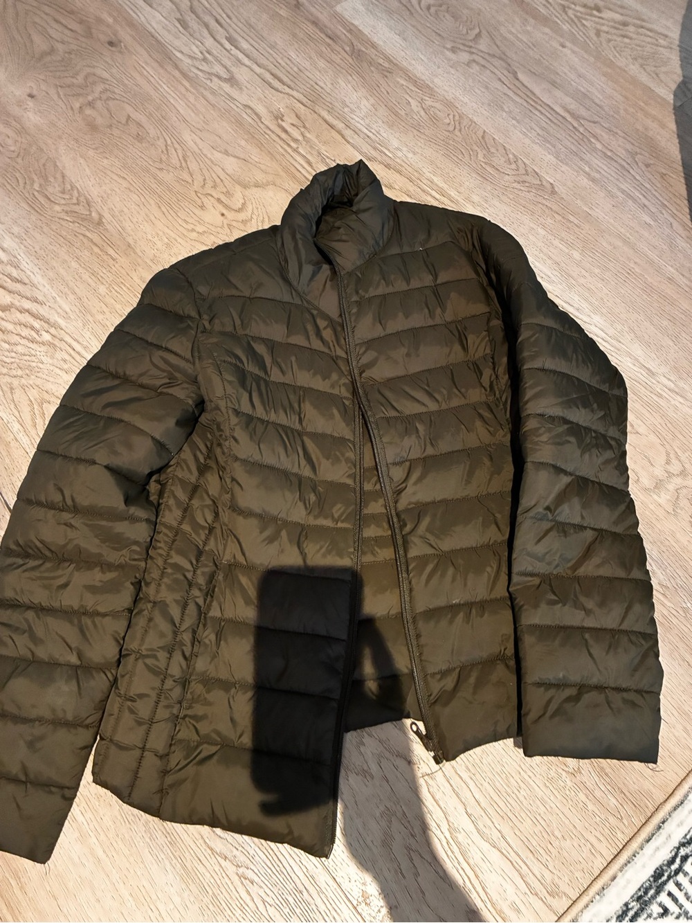 Women's Quilted Packable Puffer Jacket - Olive